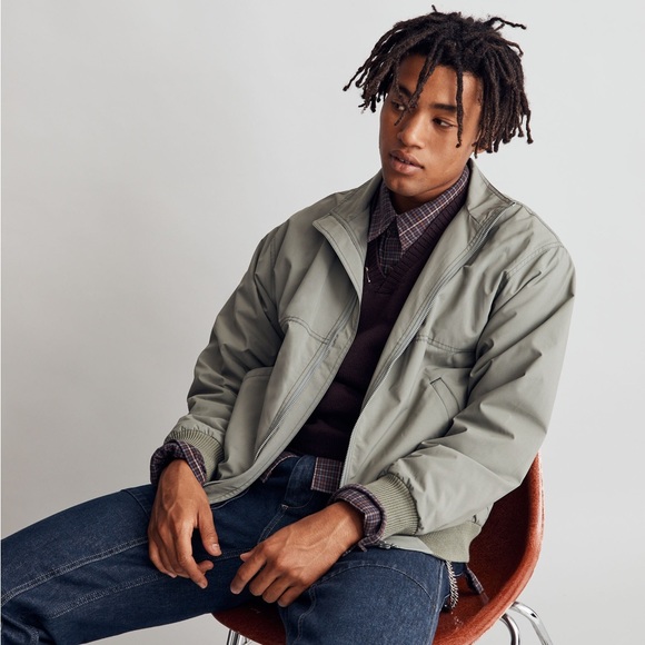 NWT Madewell Fleece-Lined Bomber Jacket